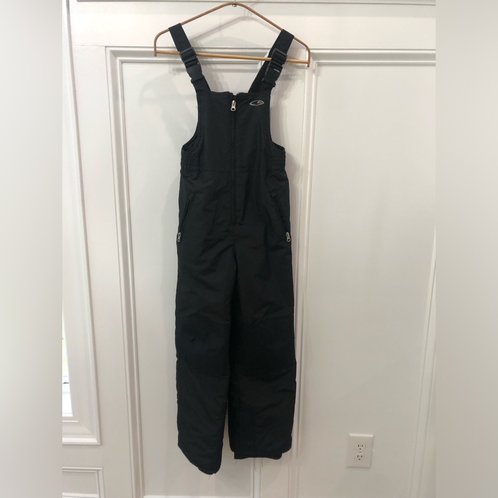 Champion Kids Black Snow Bib Overalls 7/8 venture dry